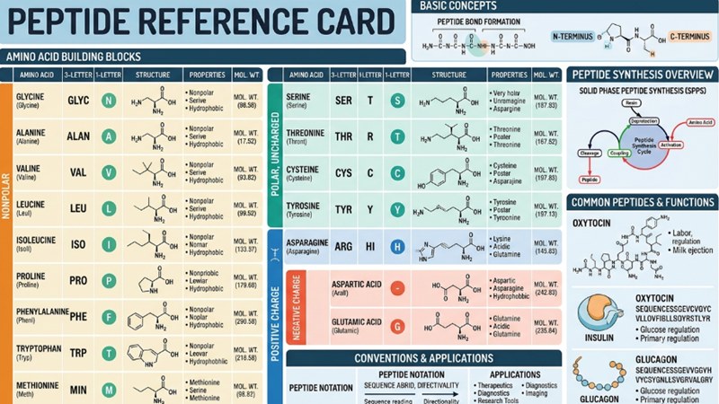 How Do You Read a Peptide Reference Card?